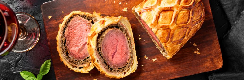 Beef Wellington met rode wijn