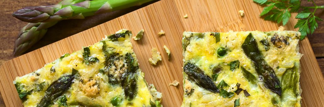 Frittata groene asperges feta Frittata groene asperges feta