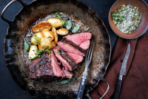 gegrilde-wild-zwijn-biefstukpuntjes