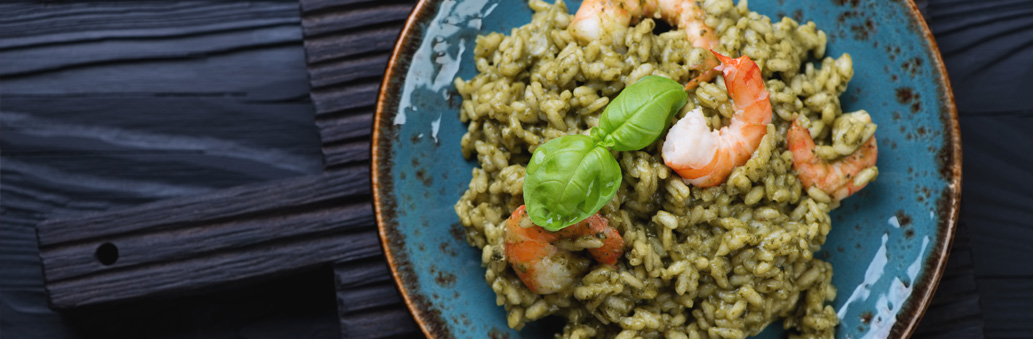 risotto-met-gambas-spinazie-en-tomaat/