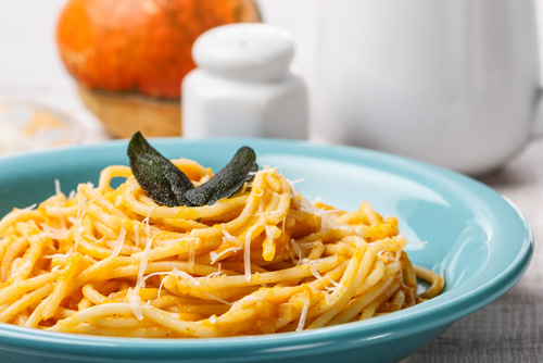spaghetti-met-pompoensaus
