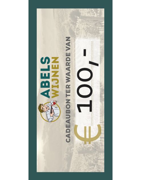Cadeaubon t.w.v. €100,- Cadeaubon t.w.v. €100,-