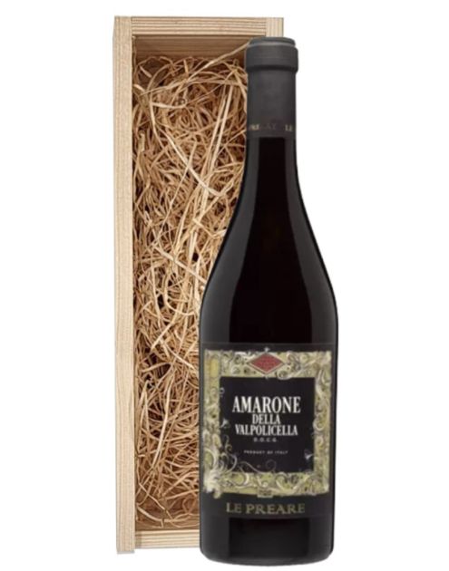 Le Preare Amarone della Valpolicella DOCG in houten kist Le Preare Amarone della Valpolicella DOCG in houten kist
