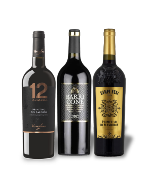 Proefpakket Primitivo (3 flessen) | Abels Wijnen Proefpakket Primitivo (3 flessen) | Abels Wijnen