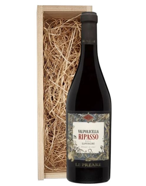Le Preare Valpolicella Ripasso Superiore in houten kist