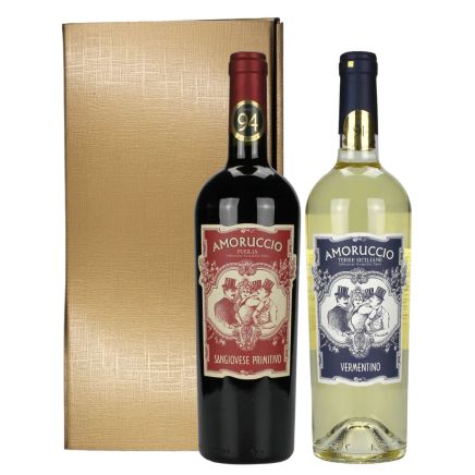 2 Amoruccio wijnen in luxe cadeaudoos