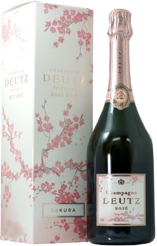 Champagne Deutz Rosé Sakura Limited Edition in giftbox