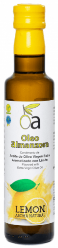 Oleo Almanzora Extra Virgin Olive Oil citroen smaak 250 ml. in fles