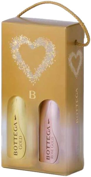 Bottega Prosecco Gold & Rosé Piccolo giftset