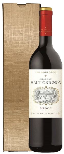 Château Haut Grignon Médoc Cru Bourgeois 2016 in cadeaudoos