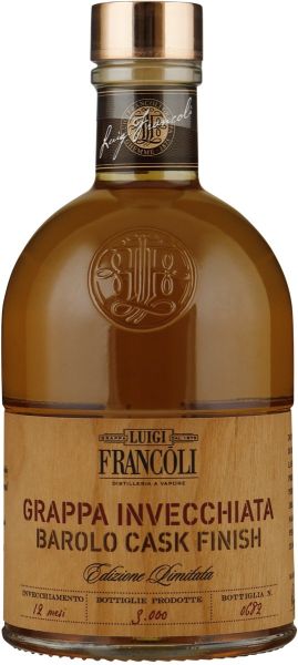 Luigi Francoli Grappa Barolo Cask Finish