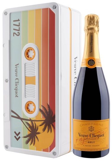Champagne Veuve Clicquot Brut Retro Chic Tape collection Limited Edition